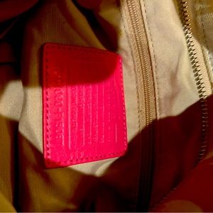 Coach canvas Pink strap